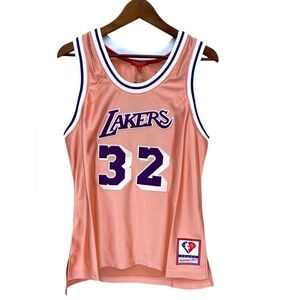 Mitchell & Ness LA Lakers Magic Johnson #32 Jersey 75th Anniversary NWT Women L